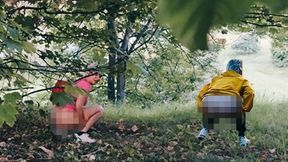 ???? Wild Forest Peeing ????