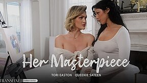 Queenie Sateen And Tori Easton In Her Masterpiece