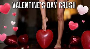 Giantess Valentine Crush with Bare Feet