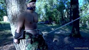 Tyler and Duke's BDSM Adventure in the Woods – Bound Muscle Jocks Outdoor Action