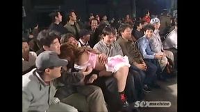 Japanese girls grapple and strip in sensual wrestling match