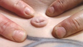Close up Deep Belly Button