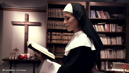 Nun whipping nosy co eds in convent