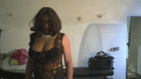 brown blouse catsuit