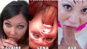 milf deepthroaters volume 27 - 3 amazing deepthroat facefuck blowjobs - featuring ava devine, lena ramon, lisa sparxxx