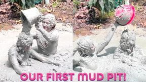 Our First Mud Pit! Daisy & Larz