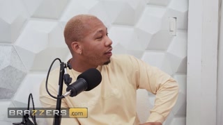 BRAZZERS - Podcast Turns Wild As Luna Star And Sinatra Monroe Join Ricky Johnson For Threesome Fun