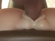 Pussy toy cum inside, fleshlight cum
