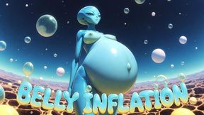 ALIEN & Belly Inflation - Ruby Alien Crash Survivor Inflates Her Belly Huge & Heavy With Your Cum (Erotic Audio)