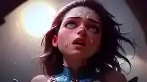 Adventurous Tifa Lockhart Gives Amazing Blowjob To Two Big Cocks Simultaneously