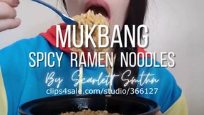 Mukbang Spicy Ramen Noodles