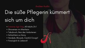 Süße Pflegerin Kümmert Sich Um Dich | Avalee Audio | German | Extreme Age Gap - All Adults! | Taboo | Careful Shower Sex