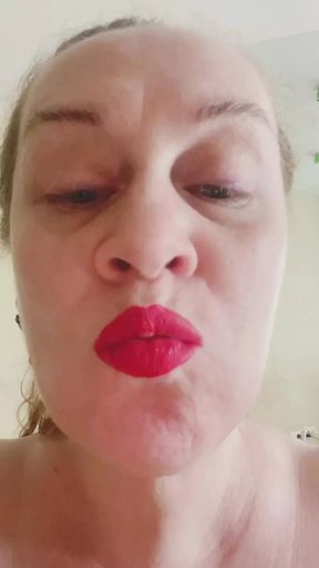 Red lipstick