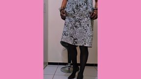 Milady Silvia Helena with Dress, Lingerie and Heels Playing with Your Clitty