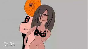 Tobi comendo a madara