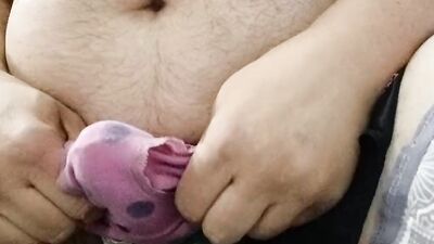 john guest jacking off on to used panties close up video and blowing loads