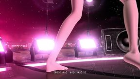 Japanese idol Kagamine Rin in full nude mod with big butt and big tits