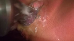 Sloppy loose cunt of a cum dump whore