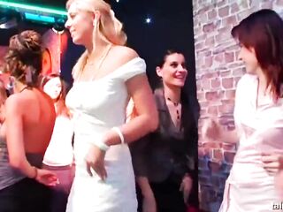 Hawt brides dancing and screwing