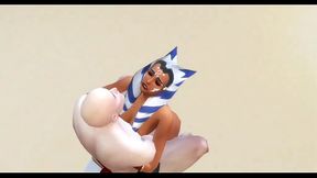 Ahsoka Tano big ass in meditation