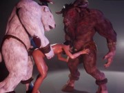 Quick sex With Minotaurs 3D