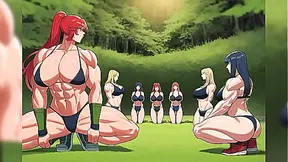 Strong Beauties Awaken Their Muscular Desires in Steamy Transformations