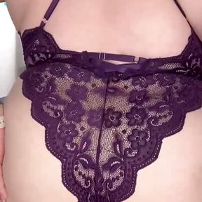 Ass Worship - Purple Lingerie