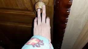 I Heard My Stepmom Moaning While Masturbating in the Toilet and Started Watching Her