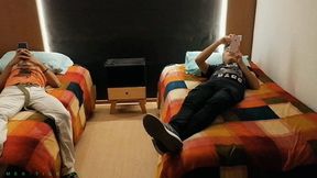 Two College Boys Found Themselves In A Very Kinky Foot Fetish Scenario. They Start Smelling & Licking Their Gorgeous Feet From Each Other.