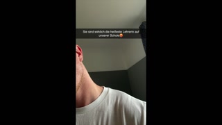 I found my hot teacher on Snapchat, she got a crush on me