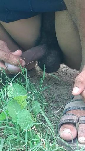 Pee Black Cock Outdoor Indian Man Fuck
