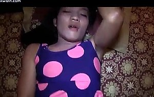 Horny ladyboy cumming while fucked