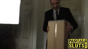 ”Extremely hot sub booty destroyed in BDSM threeway”