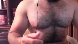 Hairy Model Cam Plays with His Dick