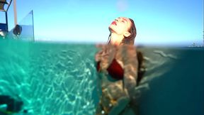 Afternoon with pool and huge Cock