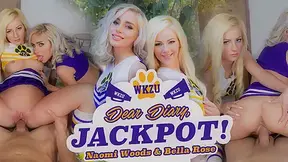 Dear Diary, Jackpot! - teen 18+ Cheerleaders FFM Threesome