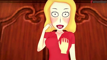 Beth Smith fucking step - RED - Rick y Morty - Full & POV on Sheer & PTRN: Fantasyking3