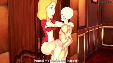 Beth Smith fucking step - RED - Rick y Morty - Full & POV on Sheer & PTRN: Fantasyking3