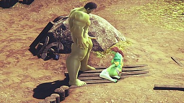 Princess Fiona get Rammed by Hulk