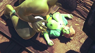 Princess Fiona get Rammed by Hulk