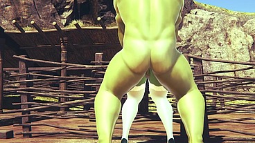 Princess Fiona get Rammed by Hulk
