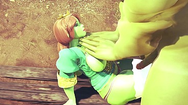 Princess Fiona get Rammed by Hulk