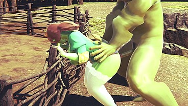 Princess Fiona get Rammed by Hulk
