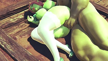 Princess Fiona get Rammed by Hulk