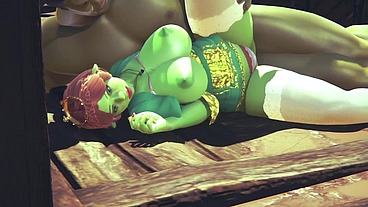 Princess Fiona get Rammed by Hulk