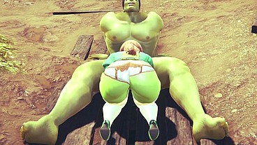 Princess Fiona get Rammed by Hulk