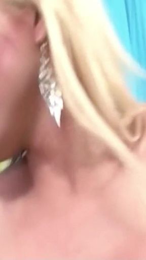 Blonde Big Tit Shemale Fucked Anally After Casting
