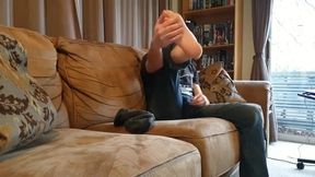 Rank sock and foot show and self-worship