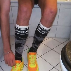 (GER) Sk8erboyKeV shows itself in Boxa, jockstrap, smelly socks and Nike AirMax