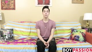 Dick jerking and ass ramming session for an adorable twink